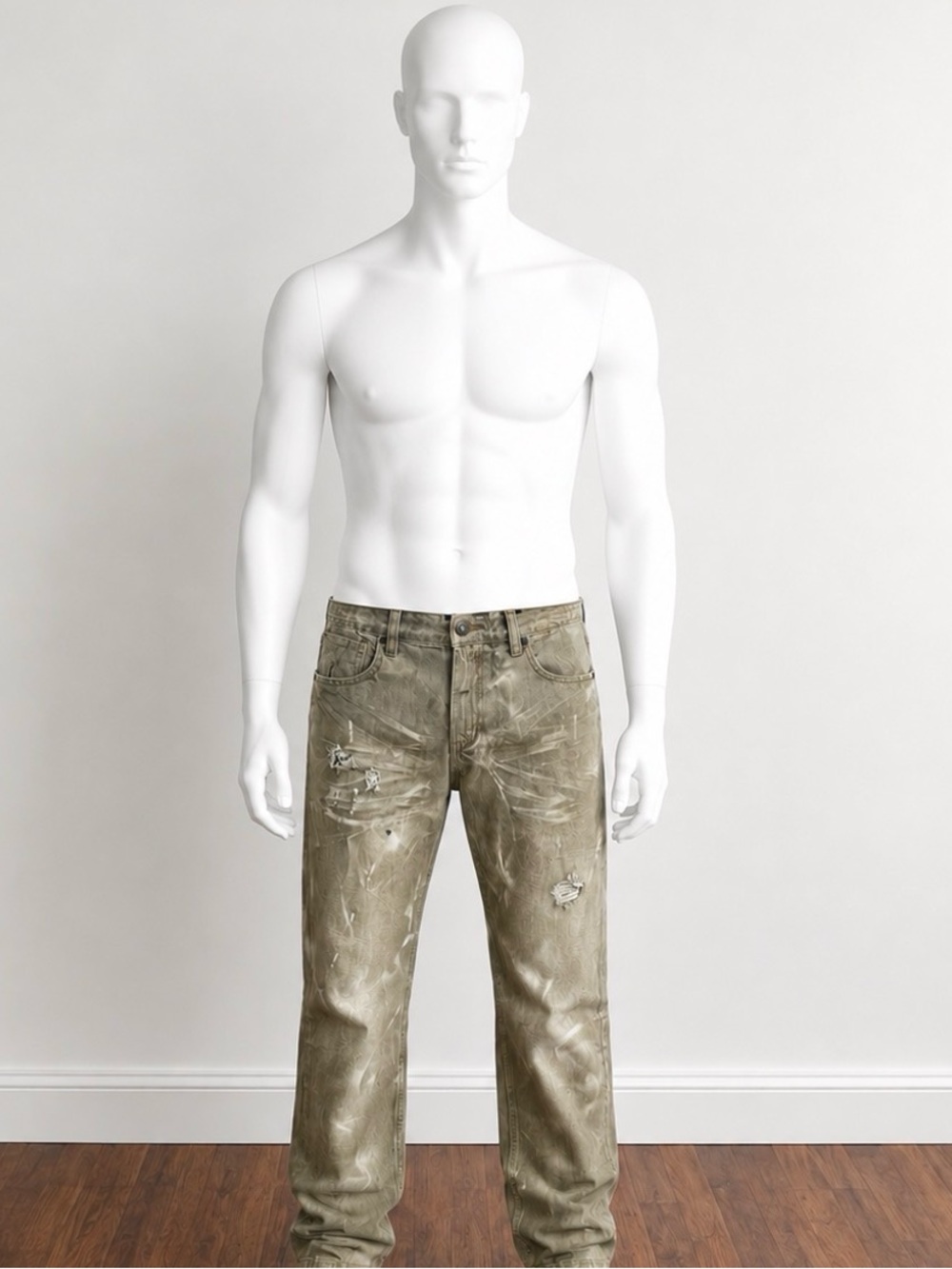 Vintage AKOO brand 5 pocket distressed jeans size 38